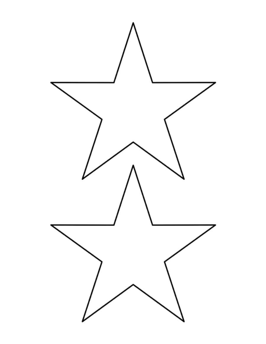 5 Inch Star Kids Coloring Pages Pdf Free Vectors